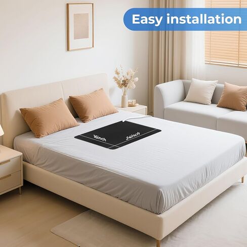 Professional Grounding Mat with Carbon Fiber Technology | 24"x16" Indoor Earthing Pad + 15ft Medical-Grade Cord | Cellular Energy Renewal & Inflammation Support in Kuwait