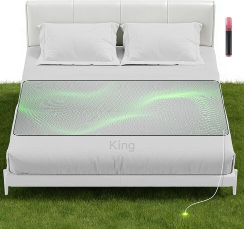 حصيرة أرضية من الجرافين للسرير الملكي: علاج أرضي داخلي لتحسين النوم وتعزيز الطاقة - وسادة نوم موصلة مع فوائد مؤرضة - مجموعة هدايا صحية للنساء in Kuwait