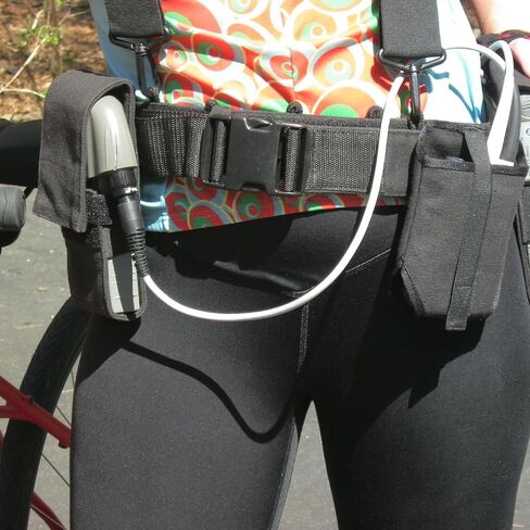 LVAD Harness Belt for HeartMate Adjustable Support Belt with 3 Secure Pouches for Controller & Batteries Heavy-Duty Material in Kuwait