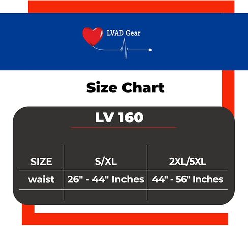 LVAD Harness Belt for HeartMate Adjustable Support Belt with 3 Secure Pouches for Controller & Batteries Heavy-Duty Material in Kuwait