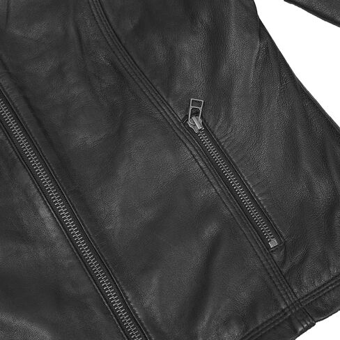 LVAD HeartMate Women’s Leather Jacket | LVAD Apparel for HeartMate 2 & 3 LVAD Patients with Controller Battery Pockets (Large) in Kuwait