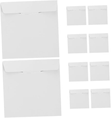 10-Pack White Cardboard CD/DVD Mailer Envelopes Secure Storage for Discs Slim Design for Easy Shipping for Media and Album Organization in Saudi Arabia