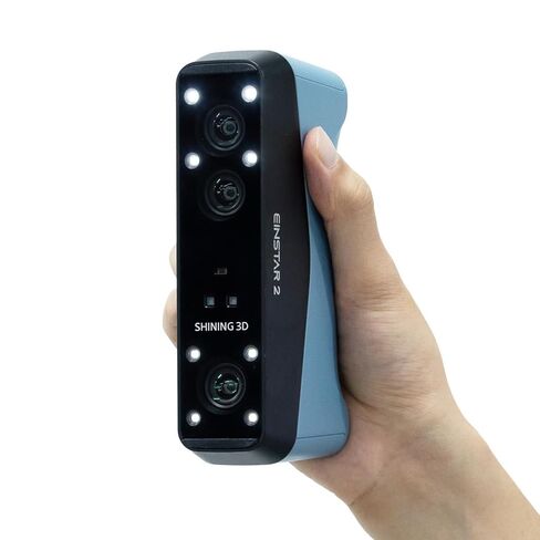 ماسح ضوئي لاسلكي ثلاثي الأبعاد من EINSTAR 2، و17 خطًا متوازيًا ليزر أزرق وضوء الأشعة تحت الحمراء VCSEL يدعم المسح الضوئي ثلاثي الأبعاد للأشياء الصغيرة إلى الكبيرة، ومسح ضوئي عالي السرعة يصل إلى 90 إطارًا في الثانية، ويدعم علامات 3 مم، 6 مم، 12 مم. in Kuwait