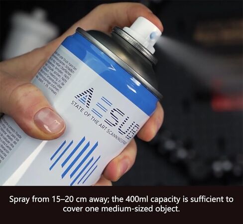 رذاذ المسح الضوئي ثلاثي الأبعاد، يستخدم للأسطح الشفافة والأسود والعاكسة، 400 مل/13 أونصة in Kuwait