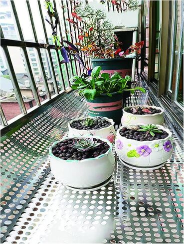 Stainless Steel Perforated Plate,Stainless Steel Perforated Sheets - Durable Safety Fence, Decorative Balcony Screen, Home Security Solution, Rust-Resistant, Heavy-Duty Protection for Outdoo in Kuwait