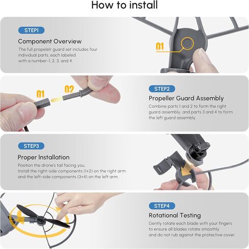 واقي المروحة STARTRC لملحقات DJI Mini 5 Pro، واقي مراوح سريع التحرير وقابل للإزالة in Saudi Arabia