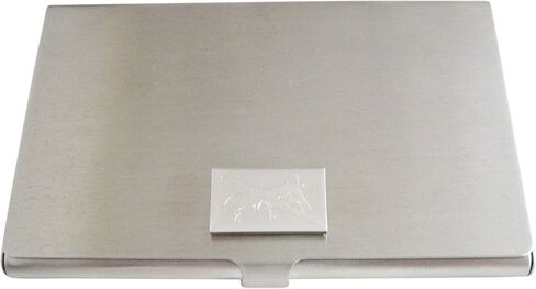Kiola Designs Silver Toned Etched Unmanned Aerial Vehicle UAV Drone Business Card Holder in Kuwait