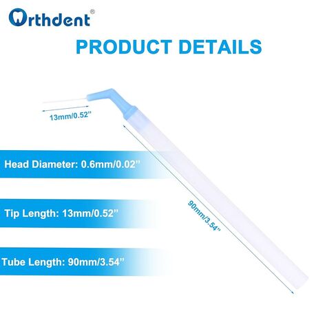 20 كيسًا من رأس شفاط اللبية للأسنان - أطراف شفط جراحية - أدوات طبيب أسنان قابلة للتعقيم للاستخدام مرة واحدة (الطول 0.52 بوصة/ 3.54 بوصة، 1 كيس من 1 طرف) in Kuwait