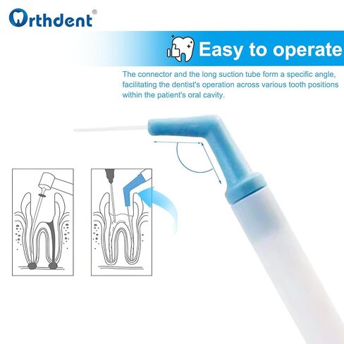 20 كيسًا من رأس شفاط اللبية للأسنان - أطراف شفط جراحية - أدوات طبيب أسنان قابلة للتعقيم للاستخدام مرة واحدة (الطول 0.52 بوصة/ 3.54 بوصة، 1 كيس من 1 طرف) in Kuwait