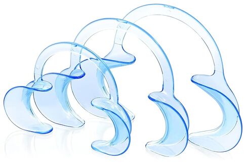JMU Dental Cheek Retractor, Mouth Opener for Teeth Whitening C-Shape, Clear (L, S, M) - (Pack of 3) in Kuwait