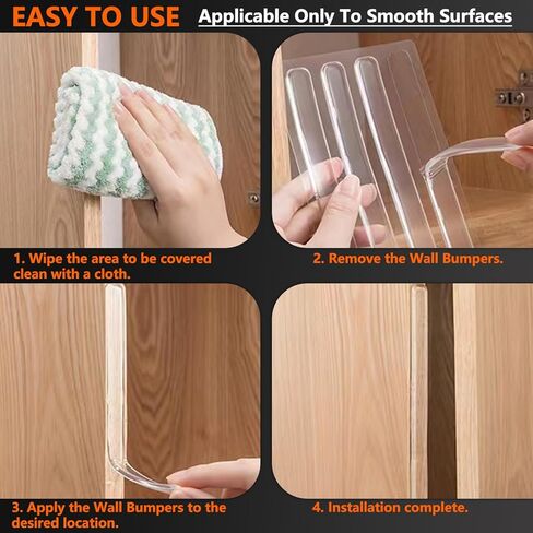 28 قطعة من مصدات الحائط، مصد باب الخزانة الشفاف، شرائط سيليكون شفافة قوية للغاية، مصدات مطاطية ذاتية اللصق مضادة للتصادمات، واقي جدار للأثاث، الخزانات، الأبواب، المراحيض in Kuwait