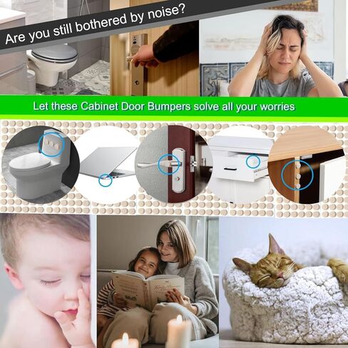 Furnigear Felt Pads Small 3/8" Felt Pads for Cabinet Doors Bumpers, Cabinet Cushion Dots Felt Cabinet Door Stops, Self Adhesive Thick Bumper Pads to Protect Surfaces -Anti Scratch 234 Pcs Round Beige in Kuwait