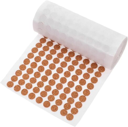 2000 Pcs Self Adhesive Cork Pads 0.39X0.11In Round Cabinet Door Bumper Pads for Noise Reduction Scratch Prevention Drawer Furniture Protectors in Saudi Arabia