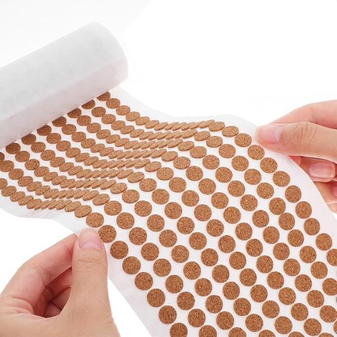 2000 Pcs Self Adhesive Cork Pads 0.39X0.11In Round Cabinet Door Bumper Pads for Noise Reduction Scratch Prevention Drawer Furniture Protectors in Saudi Arabia