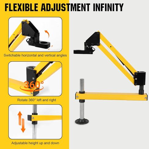 Generic Pneumatic Tapping Machine Arm Aluminum Alloy Cantilever Universal Flexible Arm High Strength Handheld Hardware Tool in Kuwait