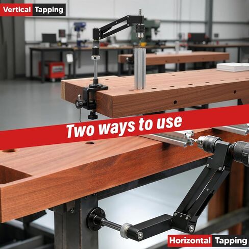 Tapping Machine Tapping Arm Router Accessories, Tapping Cantilever Bracket, Aluminum Alloy Tapping Bracket, Vertical Rocker, Universal Flexible Arm for Drilling and Threading in Kuwait