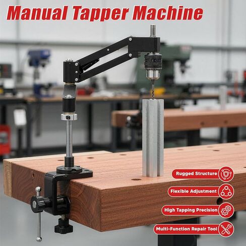 Tapping Machine Tapping Arm Router Accessories, Tapping Cantilever Bracket, Aluminum Alloy Tapping Bracket, Vertical Rocker, Universal Flexible Arm for Drilling and Threading in Kuwait