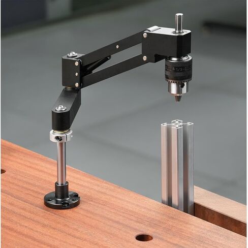Tapping Machine Tapping Arm Router Accessories, Tapping Cantilever Bracket, Aluminum Alloy Tapping Bracket, Vertical Rocker, Universal Flexible Arm for Drilling and Threading in Kuwait