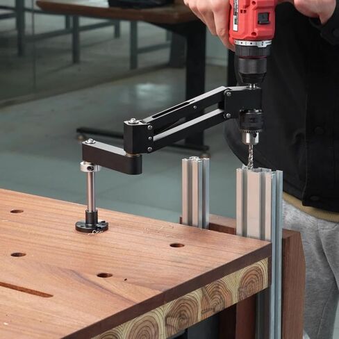 التنصت آلة قوس التنصت الذراع هوائي 360 درجة الذراع الحفر DIY بها بنفسك مشاريع سبائك الألومنيوم مرنة العالمي الهواء الحفر Tapper in Kuwait