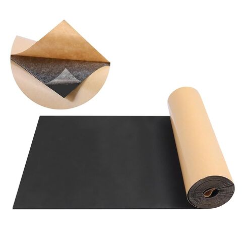 FONUNO Foam Padding Sheets with Adhesive Foam Insulation Neoprene Sheets Closed Cell Insulation Neoprene Rubber Roll for Gaskets Liner Crafts DIY Projects, Black, 12" Wide x 59" Long x 1/16" Thick in Kuwait