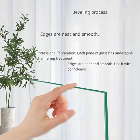 WEAREONE Professional high-Temperature Resistant Tempered Glass Plates for Laboratory Glass Sheets, Tempered Sight Glass Plates, and high-Temperature Reaction Vessel Covers (5mm, 200mm*100mm) in Kuwait