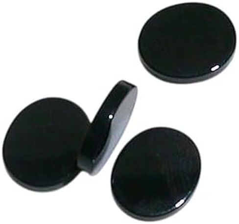 أربعة 14 × 11 14 مم × 11 مم بيضاوي مسطح أسود أونيكس الكابينة كابوشون جوهرة الأحجار الكريمة BOC84OTH in Kuwait