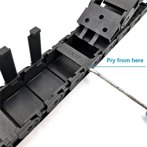 1 قطعة 1 متر 18x37 مللي متر سلك الناقل كابل نقل السحب شبه المغلقة الداخلية افتتاح CNC راوتر آلة أدوات (48 مللي متر) in Kuwait
