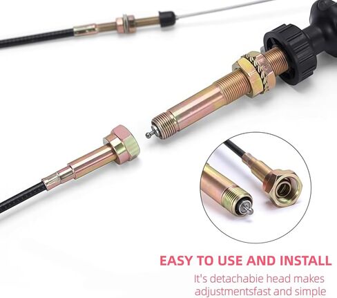 JOLINO 6FT VCGTX6 Vernier Adjustable Lock Cable, Heavy Duty Locking Hand Throttle Control Cable with Vernier Adjustable Mechanism for Industrial Commercial PTO Dump Control Cable in Kuwait