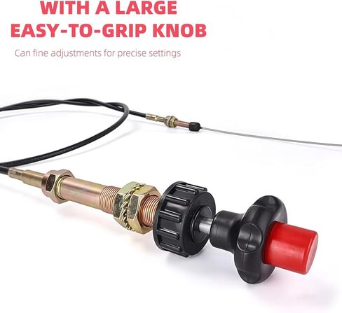 JOLINO 6FT VCGTX6 Vernier Adjustable Lock Cable, Heavy Duty Locking Hand Throttle Control Cable with Vernier Adjustable Mechanism for Industrial Commercial PTO Dump Control Cable in Kuwait