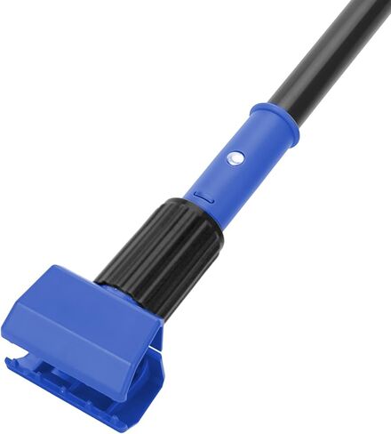 KeFanta Commercial Mop Handle Heavy Duty, 57.5" Long Metal Industrial Mop Stick with Jaw Clamp,Wet Gripper Mops Head Replacement Holder for Floor Cleaning(Blue) in Saudi Arabia