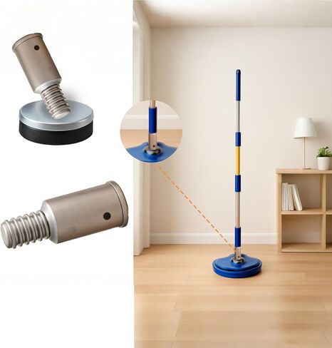 Broom Handle Threaded End Replacement for Extension Poles 1 Inch and 3/4 Inch Threaded Tips for Repairing and Connecting Compatible with Most Standard Broom Extension Poles in Kuwait