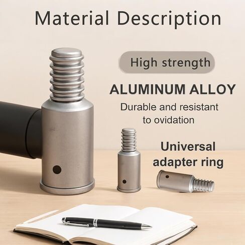 Broom Handle Threaded End Replacement for Extension Poles 1 Inch and 3/4 Inch Threaded Tips for Repairing and Connecting Compatible with Most Standard Broom Extension Poles in Kuwait