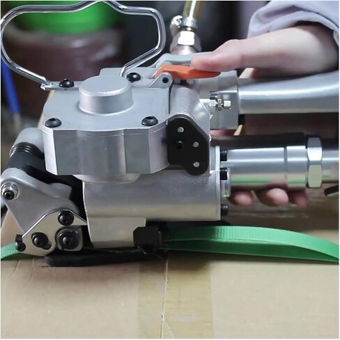 Portable Handheld Pneumatic Strapping Tool for PP & PET Banding - 12-25mm (1/2"-1") - Efficient Pallet Strapping Machine A25 for Packaging and Shipping in Saudi Arabia