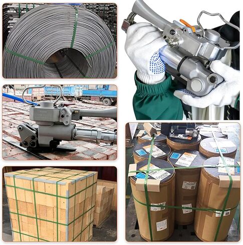 Portable Handheld Pneumatic Strapping Tool for PP & PET Banding - 12-25mm (1/2"-1") - Efficient Pallet Strapping Machine A25 for Packaging and Shipping in Saudi Arabia