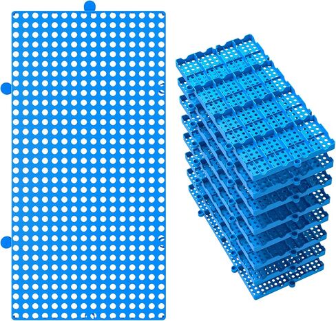 6 عبوات من المنصات البلاستيكية خفيفة الوزن لتخزين الطابق السفلي، 23.6 × 11.8 × 1.18 منصة صغيرة للمرآب، والطابق السفلي، وأرضيات العلية in Kuwait