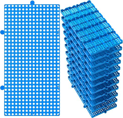 6 Packs Lightweight Plastic Pallets for Basement Storage, 23.6 x 11.8 x 1.18 Small Stage Platform for Garage, Basement, Attic Flooring in Saudi Arabia