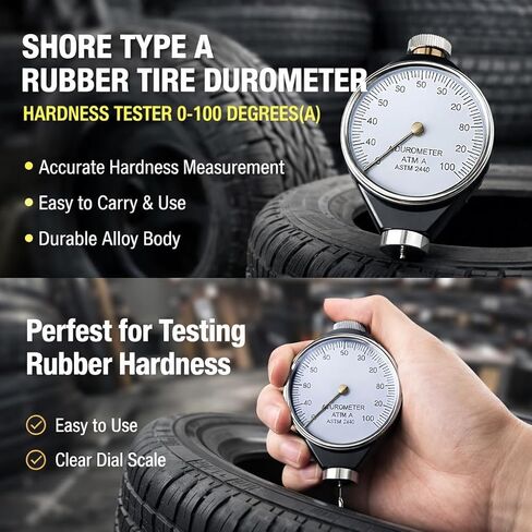 جهاز اختبار التحمل من Mohs، جهاز اختبار صلابة الإطار المطاطي A/O/D من النوع Shore 10-90HA (النوع A) in Saudi Arabia