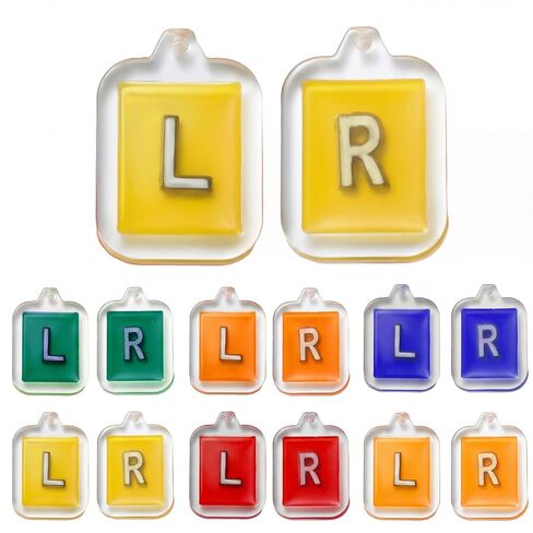 12 Pcs X-Ray Markers with Lead L & R Letters X-ray Markers in Radiology Small Rectangle Generic Marker for Radiology Nurses Doctors Orthopedic Student Teachers Gifts in Kuwait