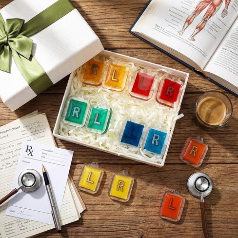 12 Pcs X-Ray Markers with Lead L & R Letters X-ray Markers in Radiology Small Rectangle Generic Marker for Radiology Nurses Doctors Orthopedic Student Teachers Gifts in Kuwait