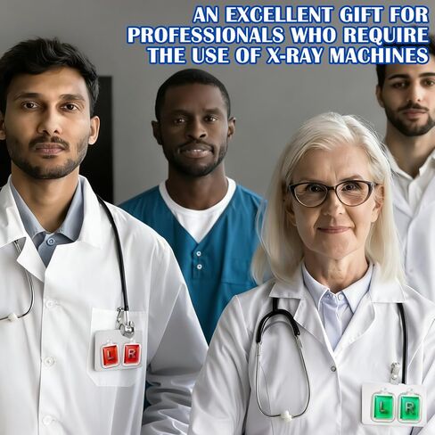 12 Pcs X-Ray Markers with Lead L & R Letters X-ray Markers in Radiology Small Rectangle Generic Marker for Radiology Nurses Doctors Orthopedic Student Teachers Gifts in Kuwait