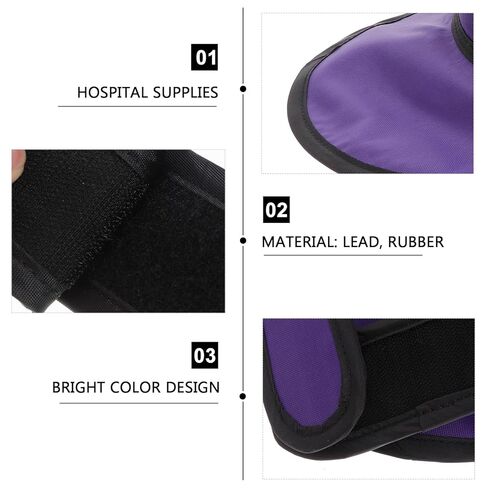 VILLCASE Thyroid Shield Collar Cover, Xray Protector Thyroid Shield Cover Protector Radia-Tion Protection Collar Hospital Supplies Rubber Cap, Lightweight in Kuwait