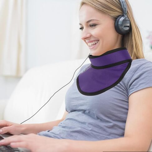 VILLCASE Thyroid Shield Collar Cover, Xray Protector Thyroid Shield Cover Protector Radia-Tion Protection Collar Hospital Supplies Rubber Cap, Lightweight in Kuwait