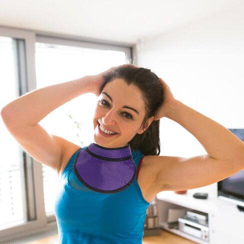 VILLCASE Thyroid Shield Collar Cover, Xray Protector Thyroid Shield Cover Protector Radia-Tion Protection Collar Hospital Supplies Rubber Cap, Lightweight in Kuwait