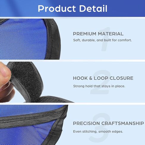 VILLCASE Thyroid Shield Collar, 0.35mm PB Lightweight Thyroid Shield, Adjustable Lead Equivalent Neck Guard for Dental and Lab Environments (Blue) in Saudi Arabia