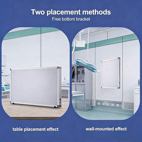 صندوق إضاءة LED بالأشعة السينية للعيادات الطبية والمستشفيات، سطوع قابل للتعديل، خالي من الوميض، إطار من الأكريليك والألومنيوم، 33 × 19 بوصة، موفر للطاقة، مثالي للأشعة السينية لتقويم العظام والأسنان in Kuwait