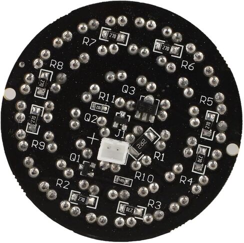 لوحة إضاءة LED بالأشعة تحت الحمراء 12 فولت 940 نانومتر 48 قطعة بدون ضوء أحمر لوحة إضاءة مساعدة لكاميرات CCTV الأمنية للرؤية الليلية صفائح نحاسية in Kuwait