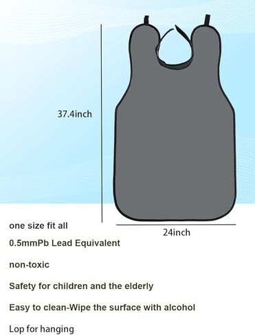 SHINRAY 0.5mmpb Lead Apron for X-Rays With Thyroid Collar and Hanger,Dental Xray Lead Apron Shild,Vest,Xray Lead Gown in Kuwait