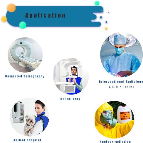 SHINRAY 0.5mmpb Lead Apron for X-Rays With Thyroid Collar and Hanger,Dental Xray Lead Apron Shild,Vest,Xray Lead Gown in Kuwait