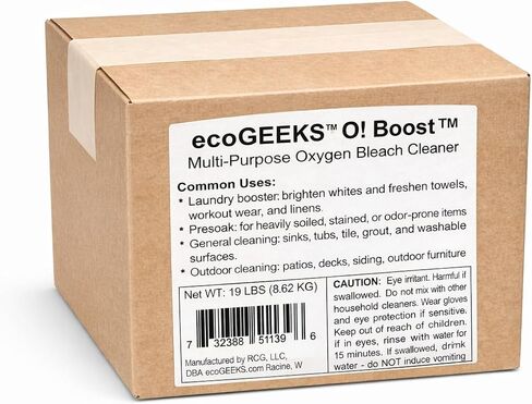 المهوسون البيئيون! بوست (OXY-Boost) منظف تبييض الأكسجين متعدد الأغراض، 19 رطل in Saudi Arabia