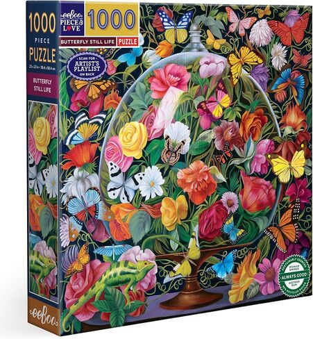 eeBoo: Piece and Love Cats in Positano 1000 Piece Square Adult Jigsaw Puzzle, Puzzle for Adults and Families, Glossy, Sturdy Pieces and Minimal Puzzle Dust in Saudi Arabia